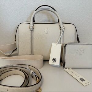 Tory Burch Thea Satchel & Wallet Set – New Ivory – NWT